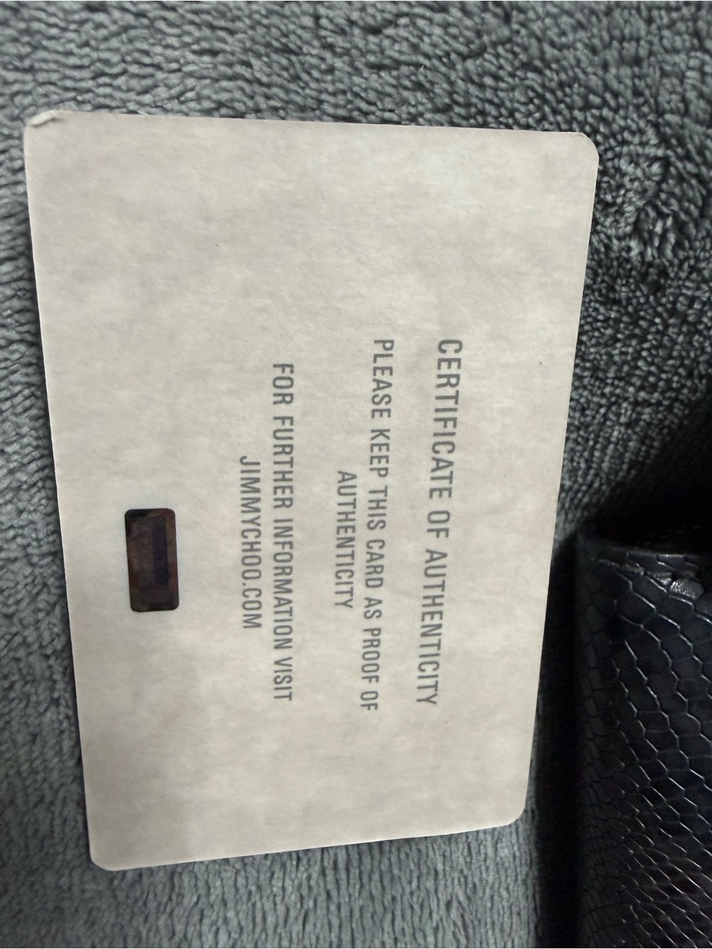 Jimmy Choo Continental Python-Effect Zip Wallet NWOT Card Included. - Picture 6 of 13